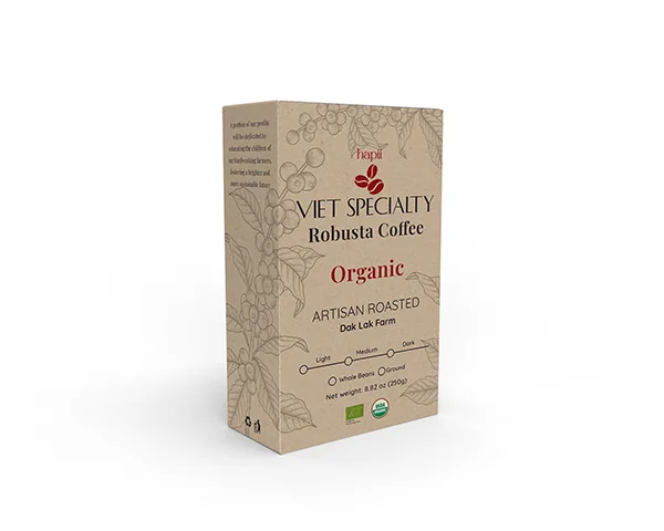 Cà phê Arabica hữu cơ - Organic Arabica Coffee - Cafe VIET SPECIALTY 250G